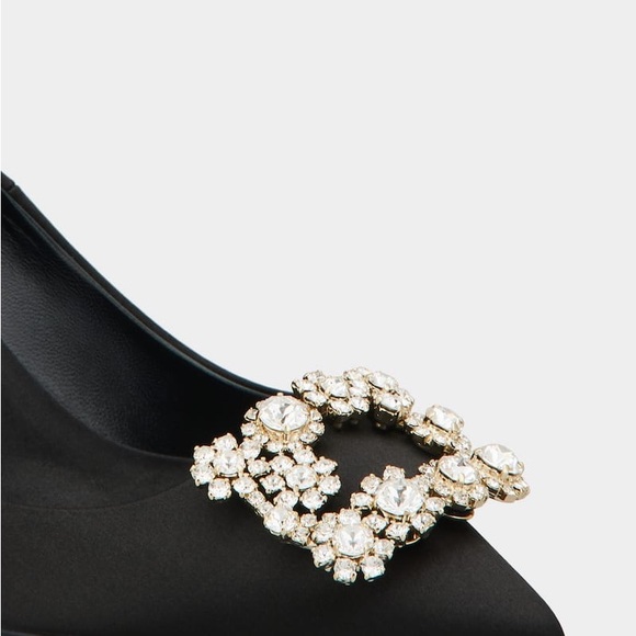 Roger Vivier Strass Buckle Pumps in Satin - Picture 3 of 14